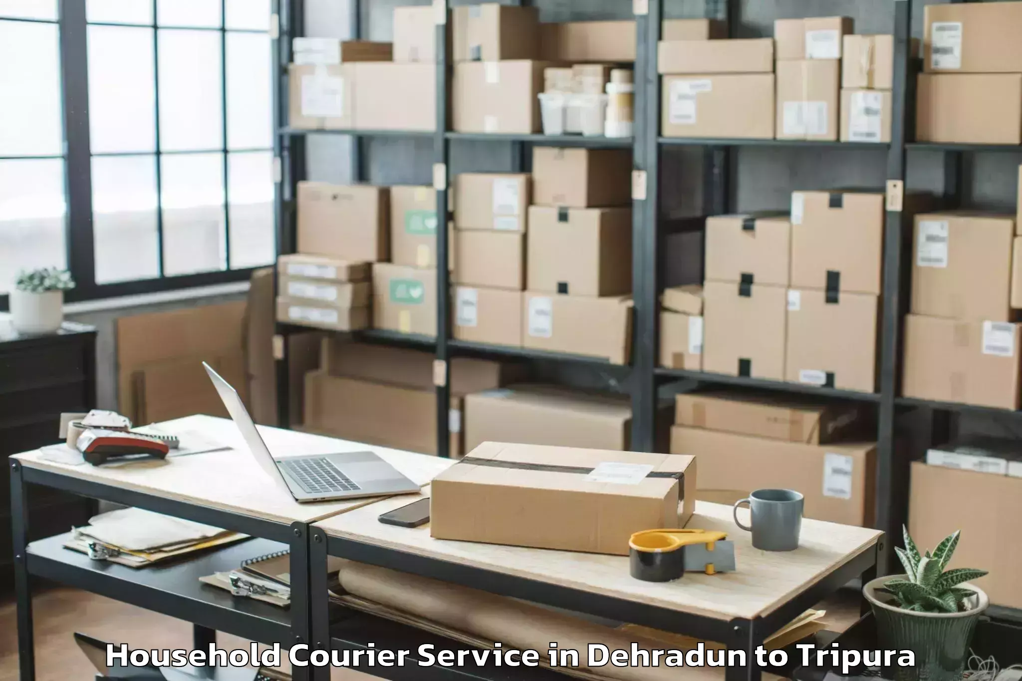 Quality Dehradun to Khowai Household Courier